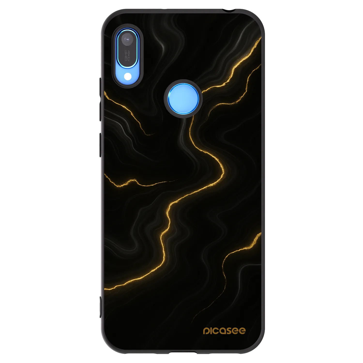 Picasee Μαύρη θήκη σιλικόνης για Huawei Y6 2019 - Thunder