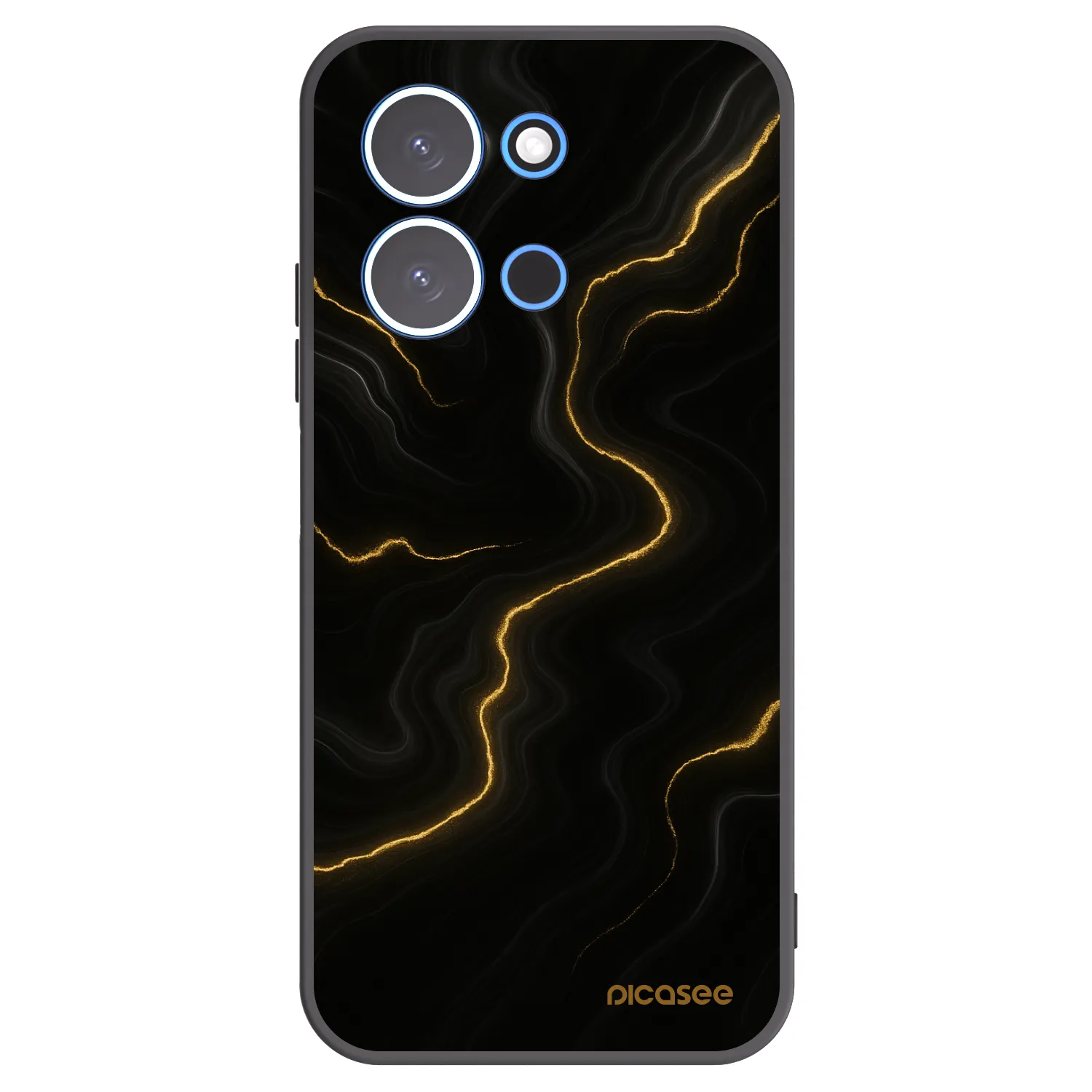 Picasee Μαύρη θήκη σιλικόνης για Xiaomi Redmi 15C 4G - Thunder