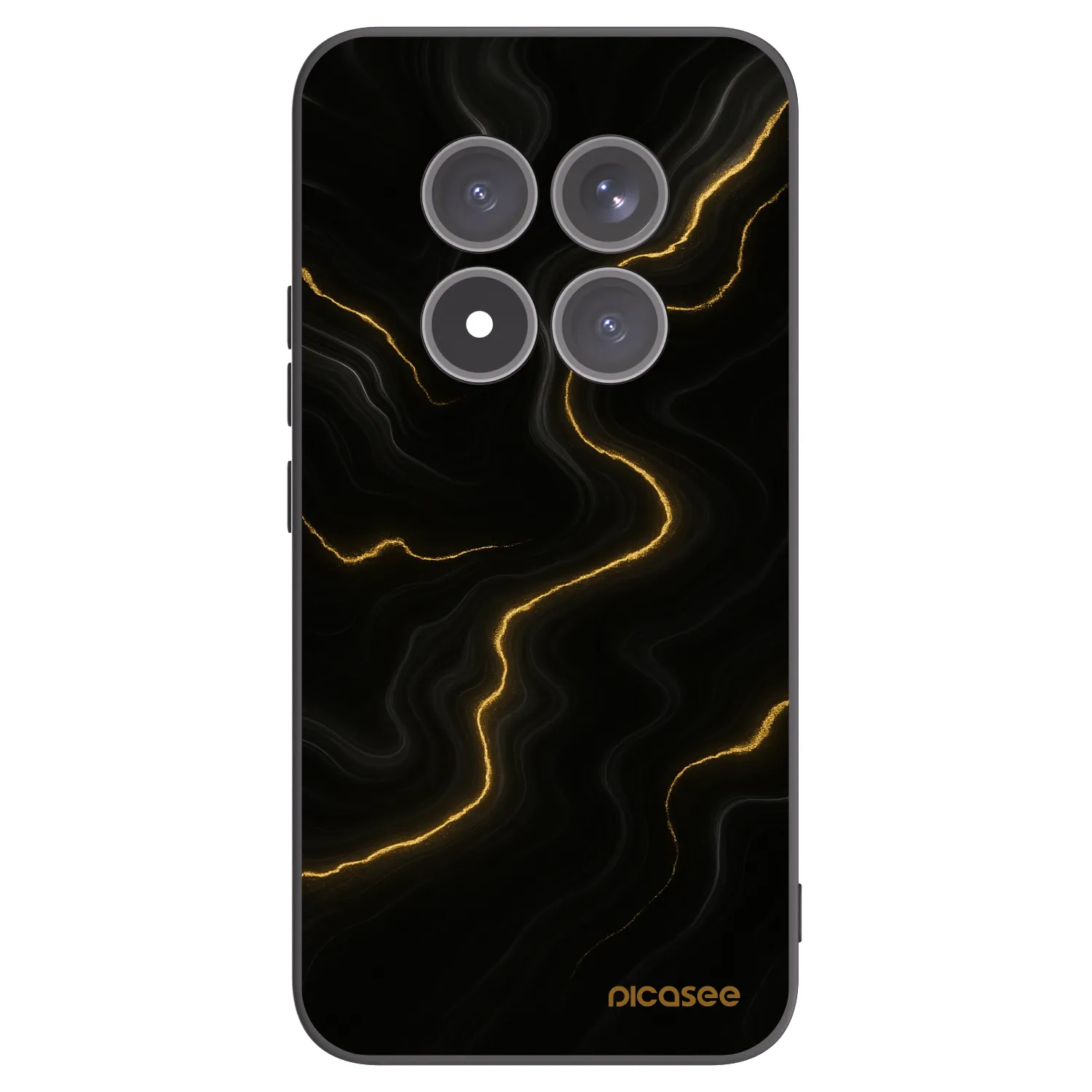 Picasee Μαύρη θήκη σιλικόνης για Xiaomi Redmi Note 15 Pro+ - Thunder