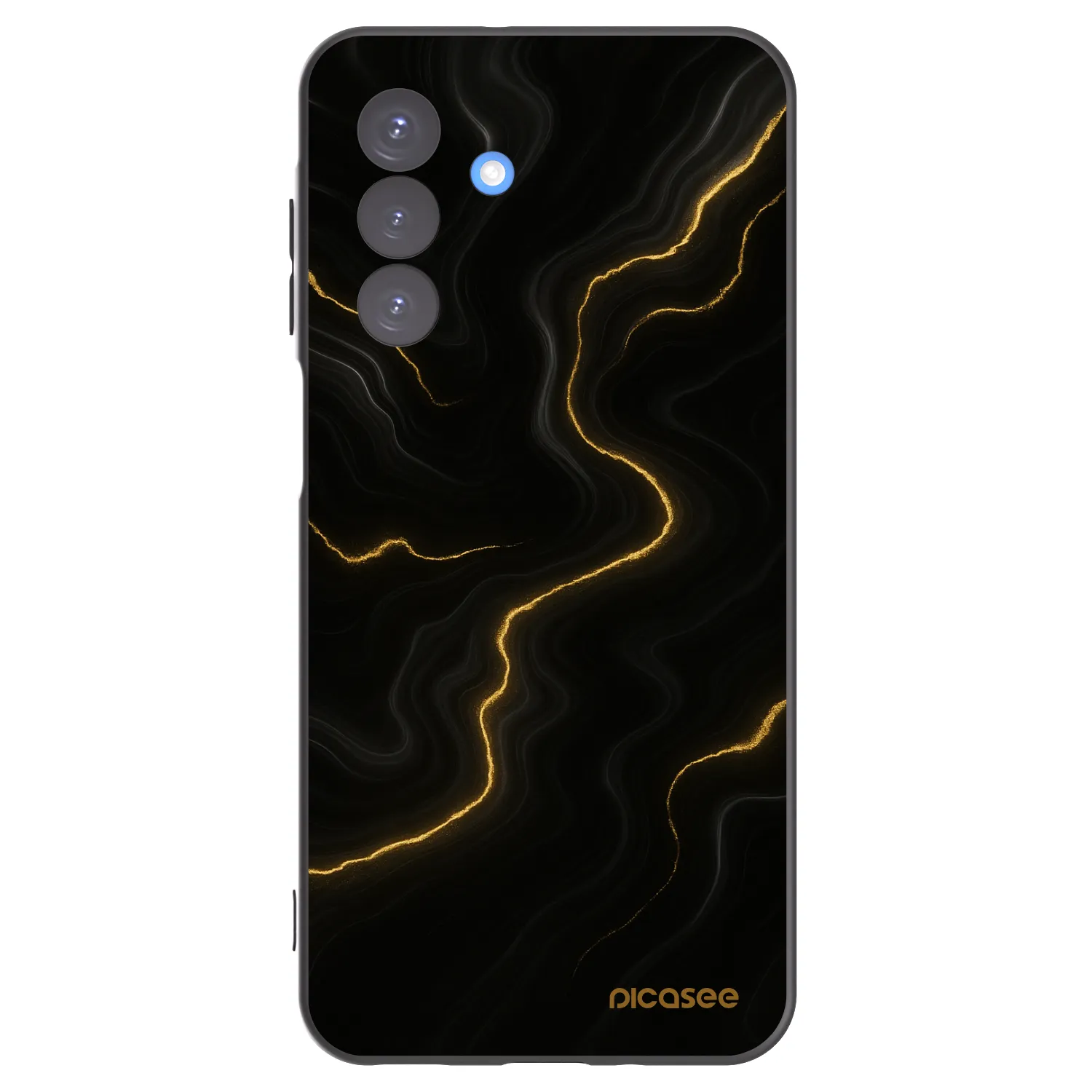 Picasee Μαύρη θήκη σιλικόνης για Samsung Galaxy A17 5G - Thunder