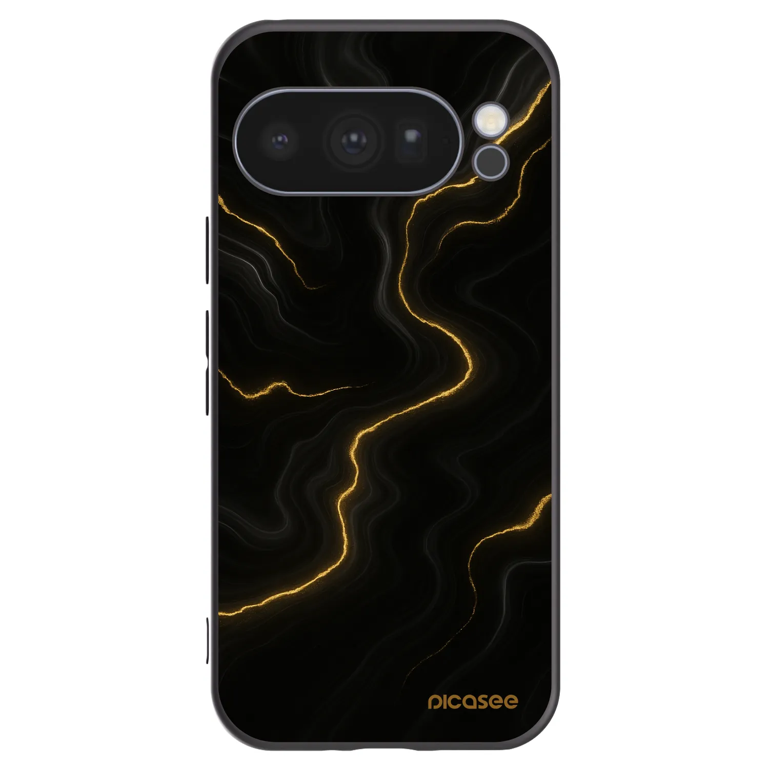 Picasee Μαύρη θήκη σιλικόνης για Google Pixel 10 Pro - Thunder