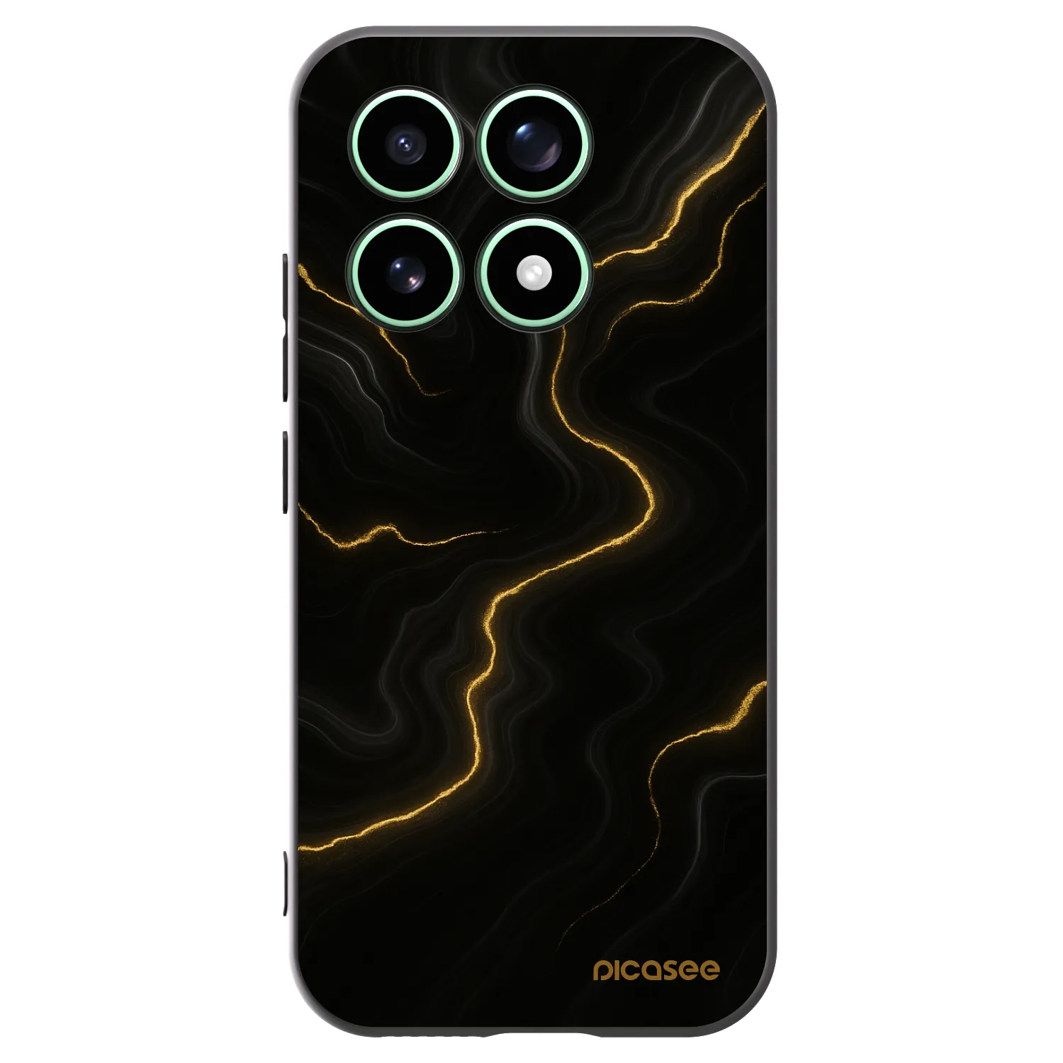 Picasee Μαύρη θήκη σιλικόνης για Xiaomi 17 - Thunder