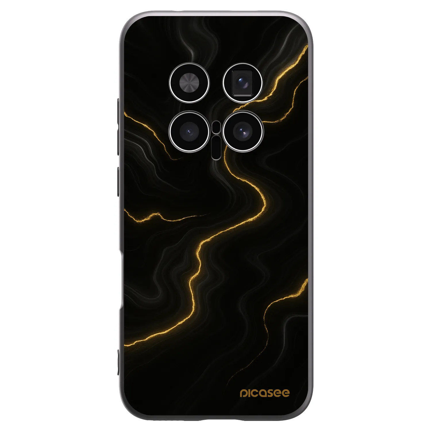 Picasee Μαύρη θήκη σιλικόνης για Honor Magic8 Pro 5G - Thunder