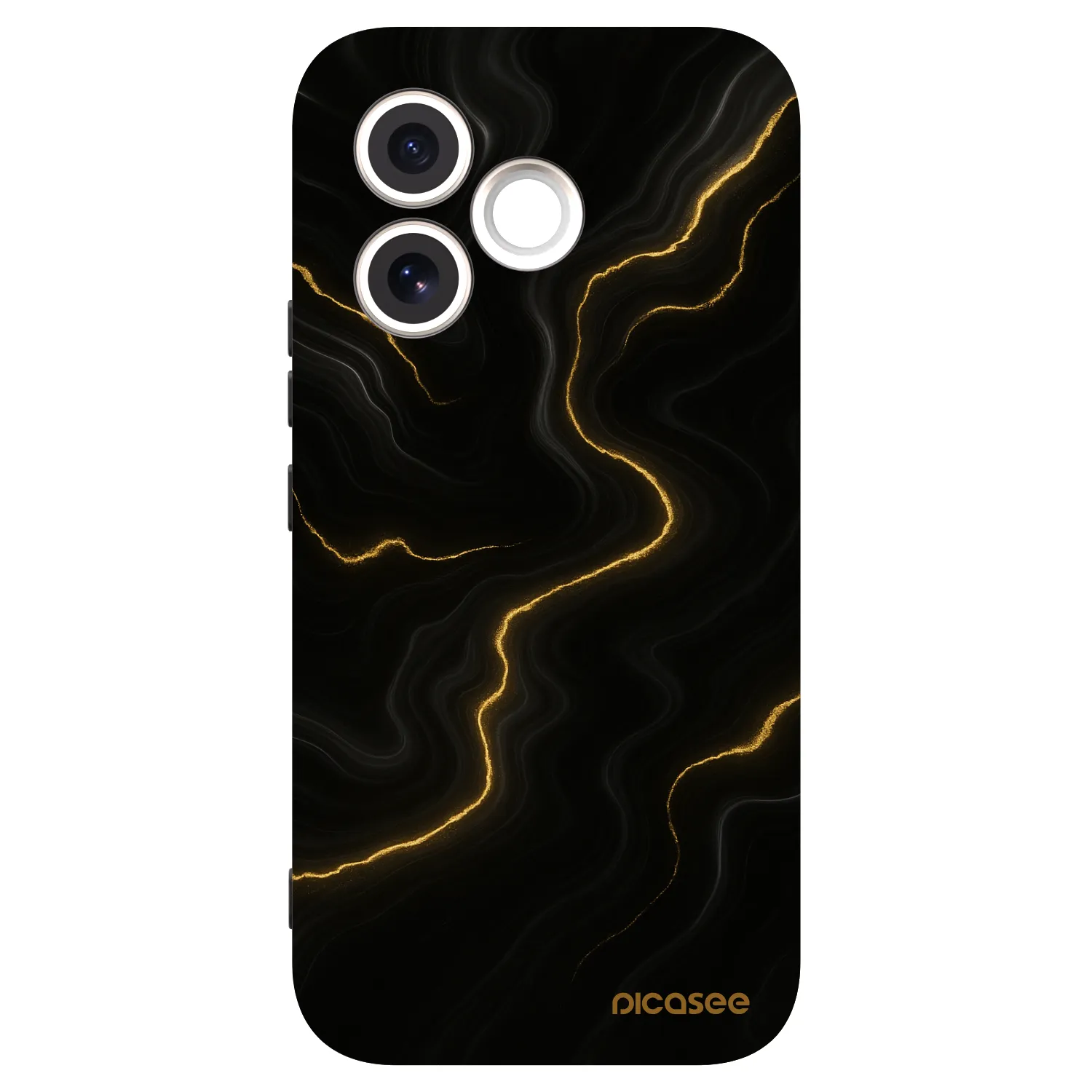 Picasee Μαύρη θήκη σιλικόνης για Honor 600 Lite - Thunder
