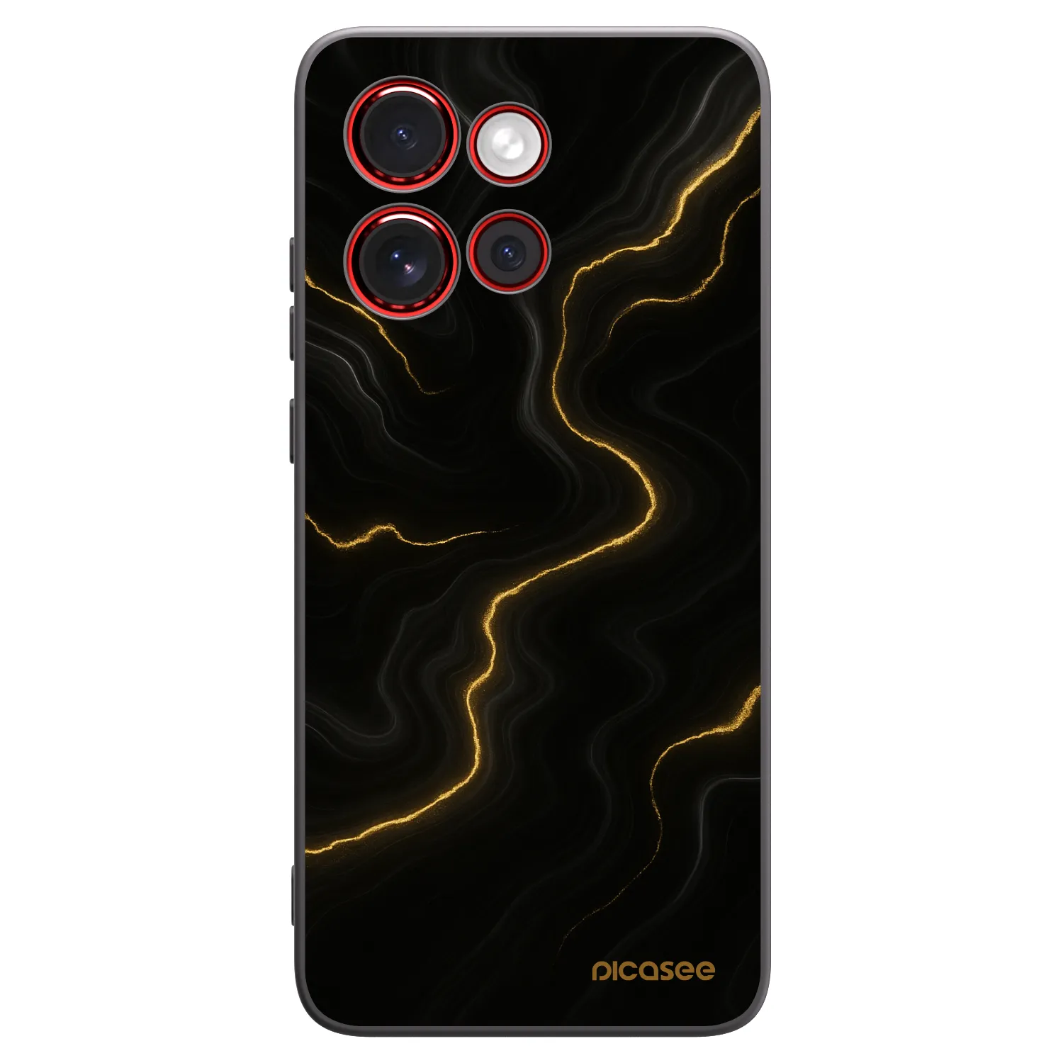 Picasee Μαύρη θήκη σιλικόνης για Motorola Edge 60 Neo 5G - Thunder