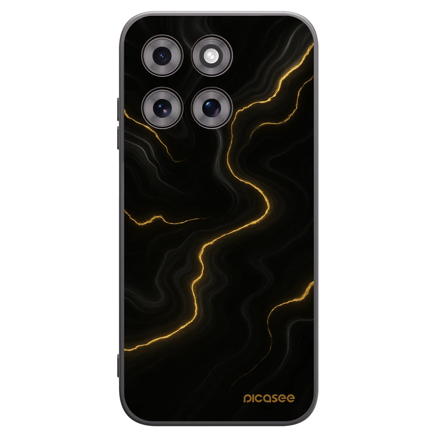 Picasee Μαύρη θήκη σιλικόνης για Motorola Moto G77 - Thunder