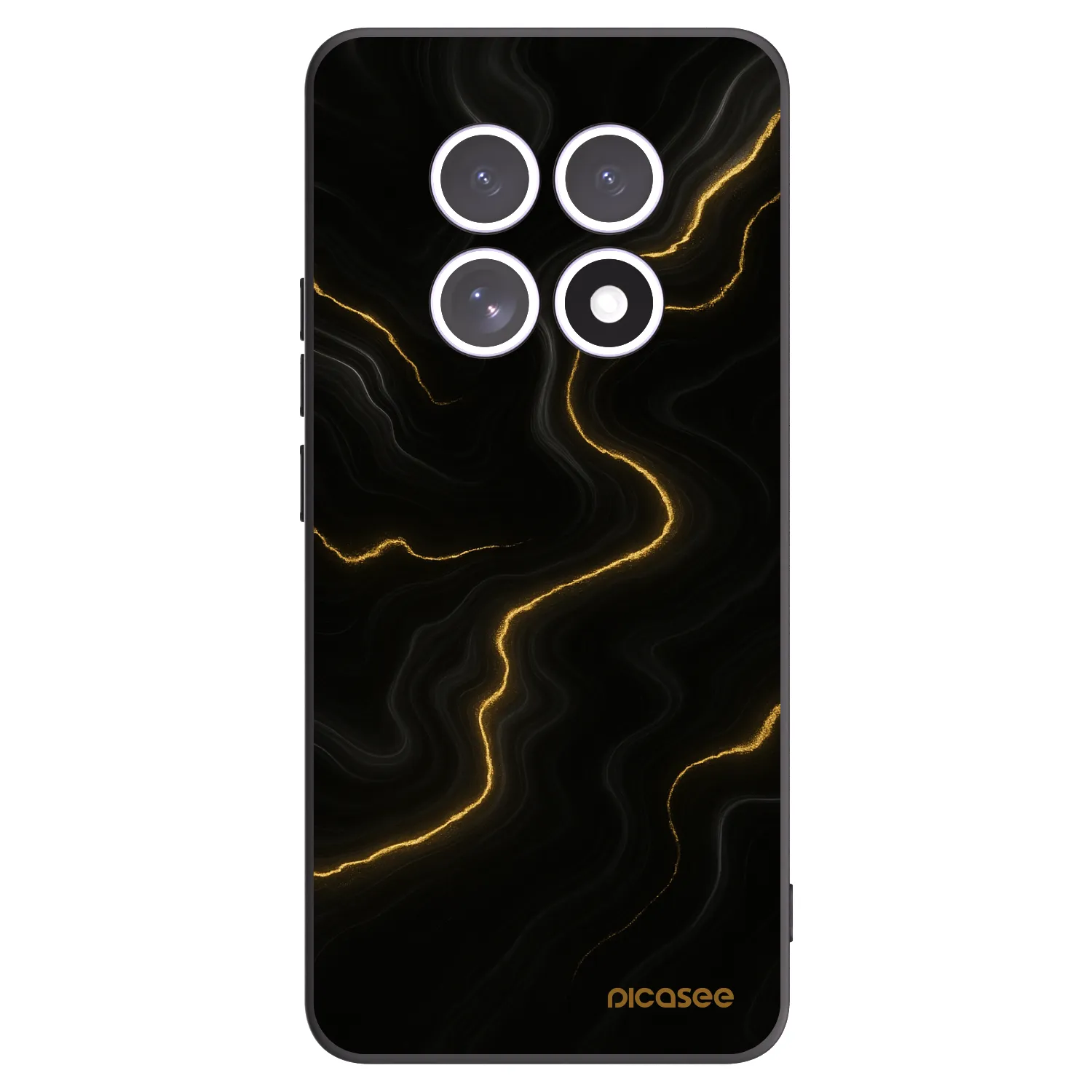 Picasee Μαύρη θήκη σιλικόνης για Xiaomi Redmi Note 15 5G - Thunder