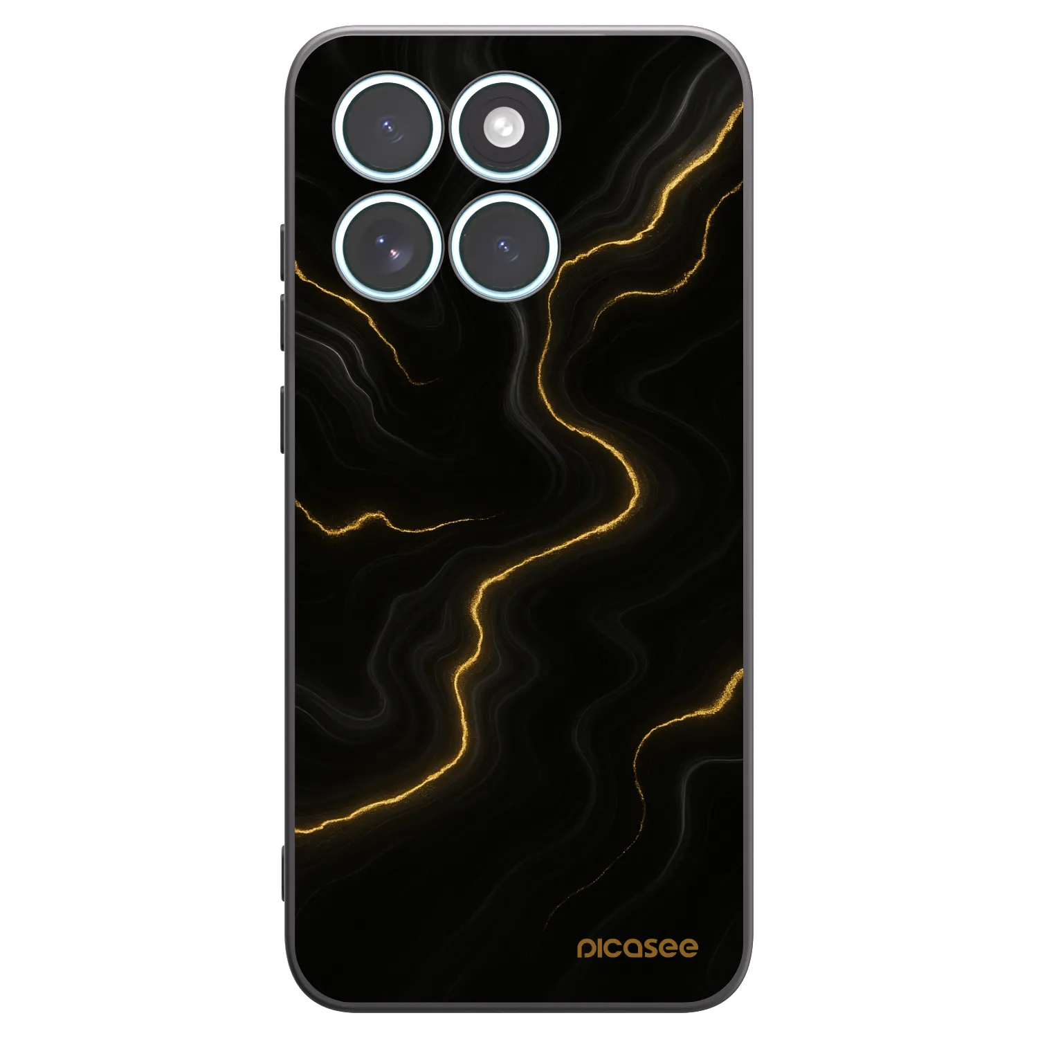 Picasee Μαύρη θήκη σιλικόνης για Motorola Edge 70 Fusion - Thunder