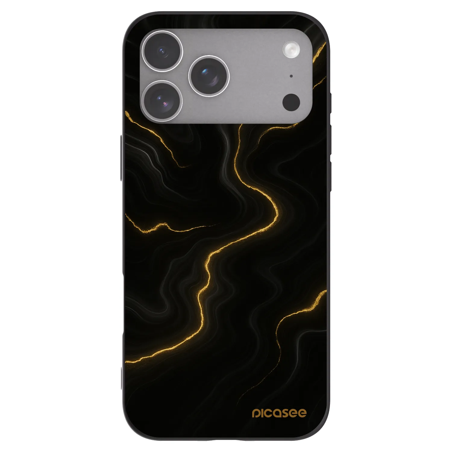 Picasee Μαύρη θήκη σιλικόνης για Apple iPhone 18 Pro Max - Thunder