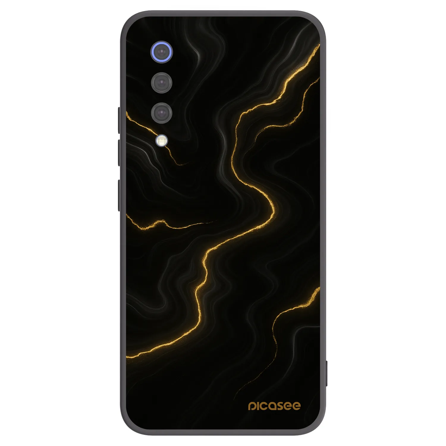 Picasee Μαύρη θήκη σιλικόνης για Xiaomi Mi 9 SE - Thunder