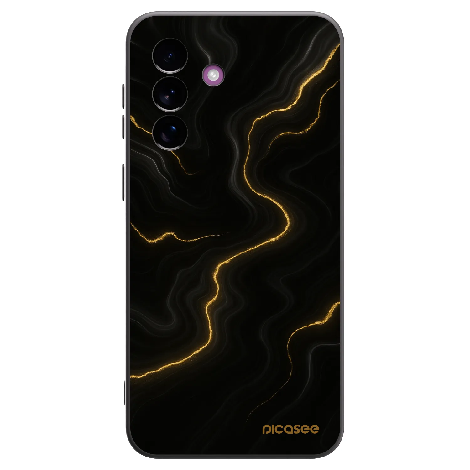 Picasee Μαύρη θήκη σιλικόνης για Samsung Galaxy A37 - Thunder