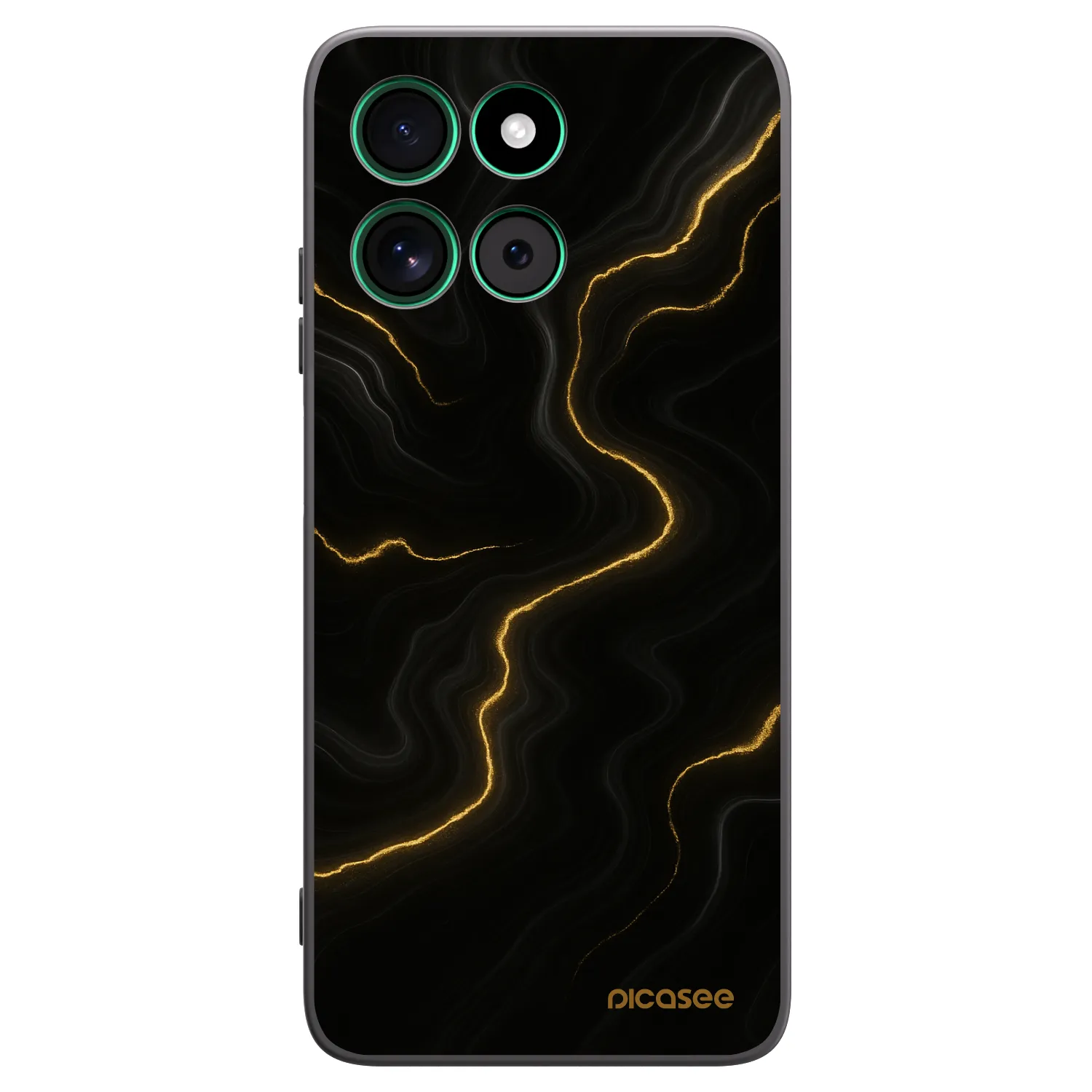 Picasee Μαύρη θήκη σιλικόνης για Motorola Moto G57 Power - Thunder