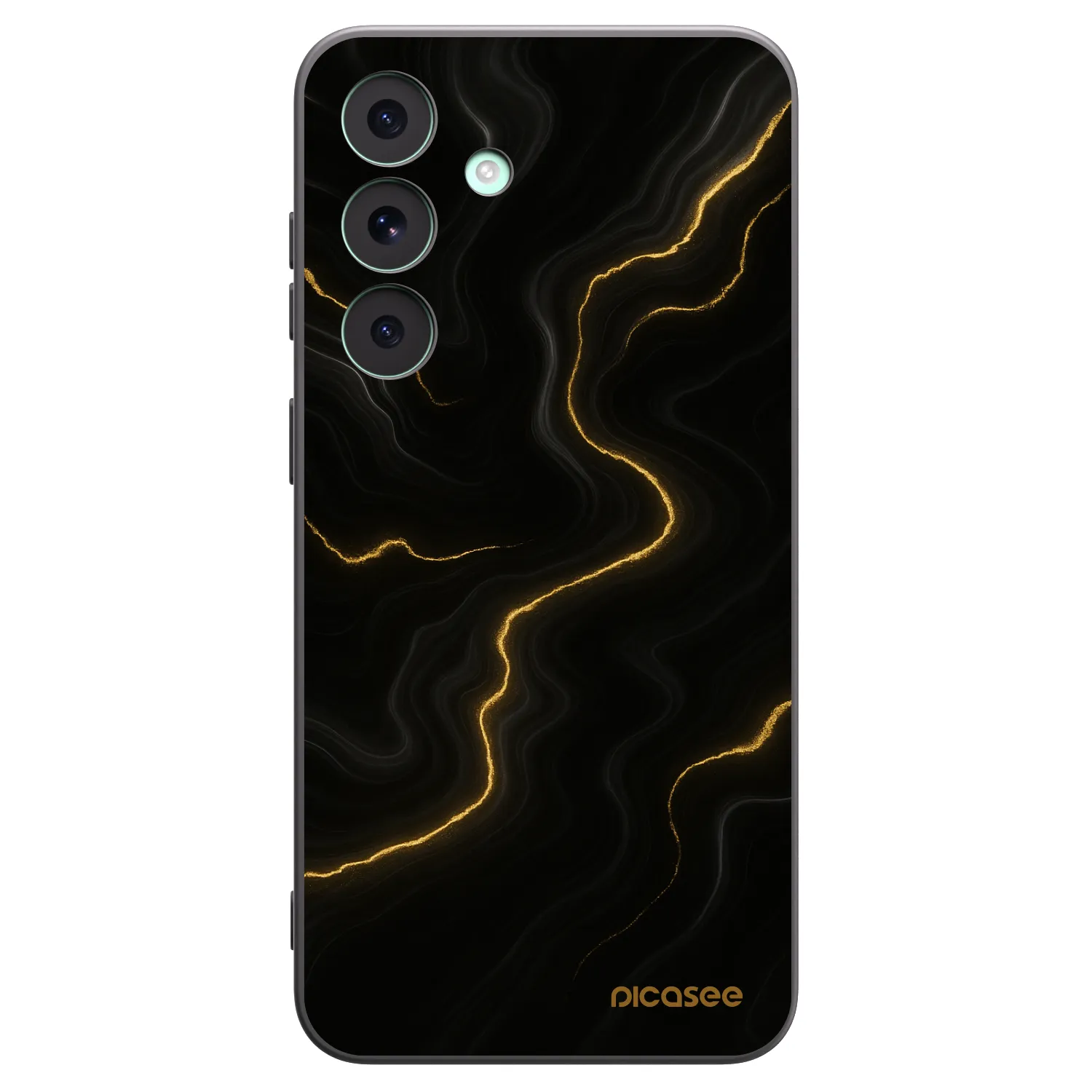 Picasee Μαύρη θήκη σιλικόνης για Samsung Galaxy S26 FE - Thunder