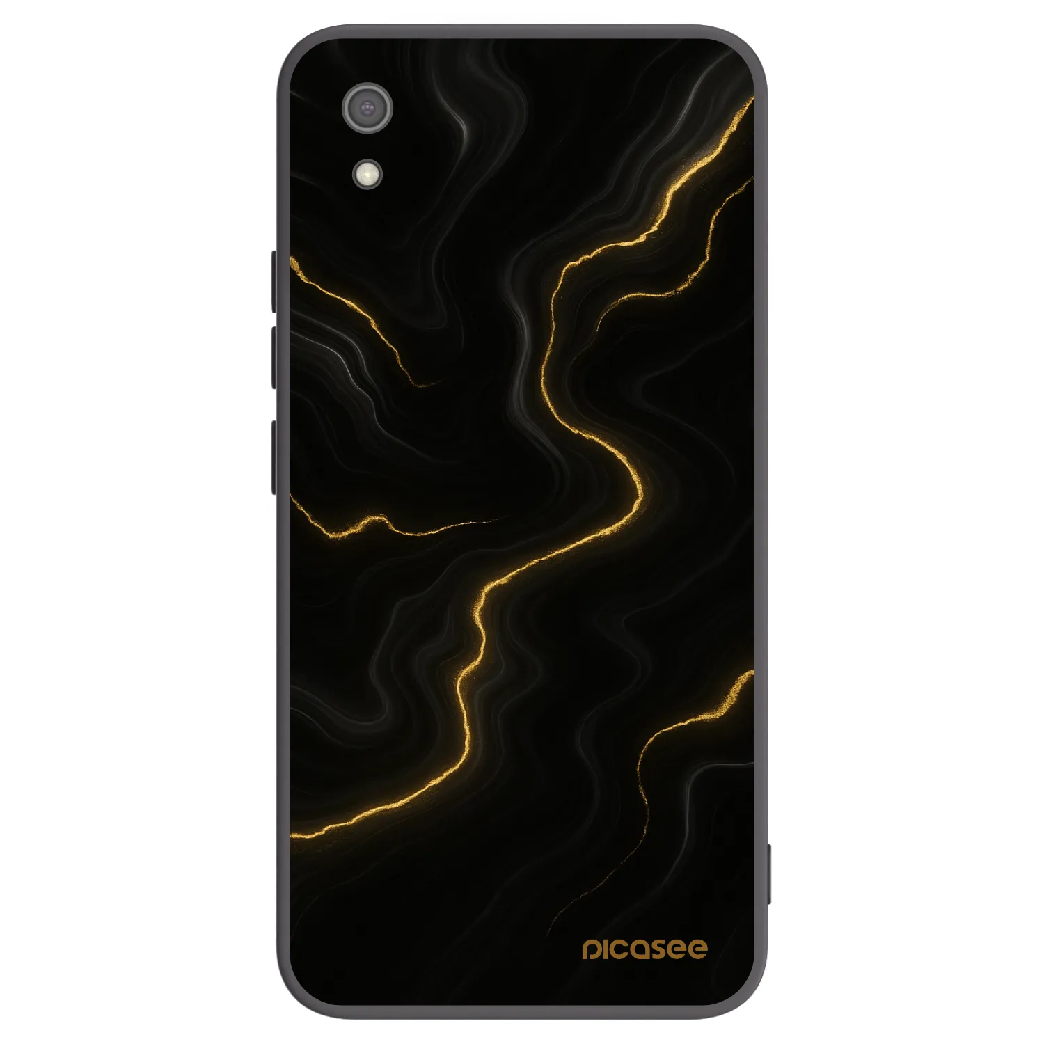 Picasee Μαύρη θήκη σιλικόνης για Xiaomi Redmi 7A - Thunder
