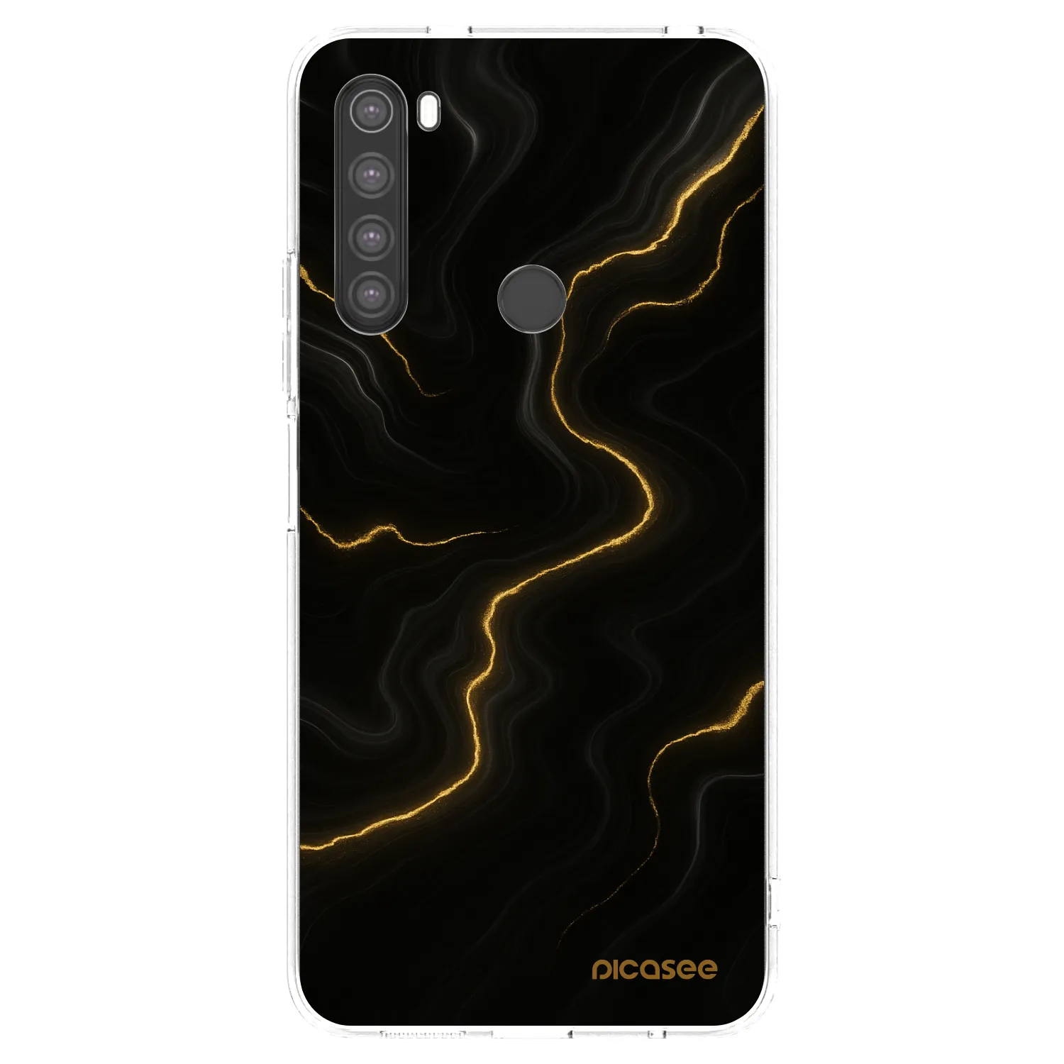 Picasee διαφανής θήκη σιλικόνης Xiaomi Redmi Note 8 - Thunder