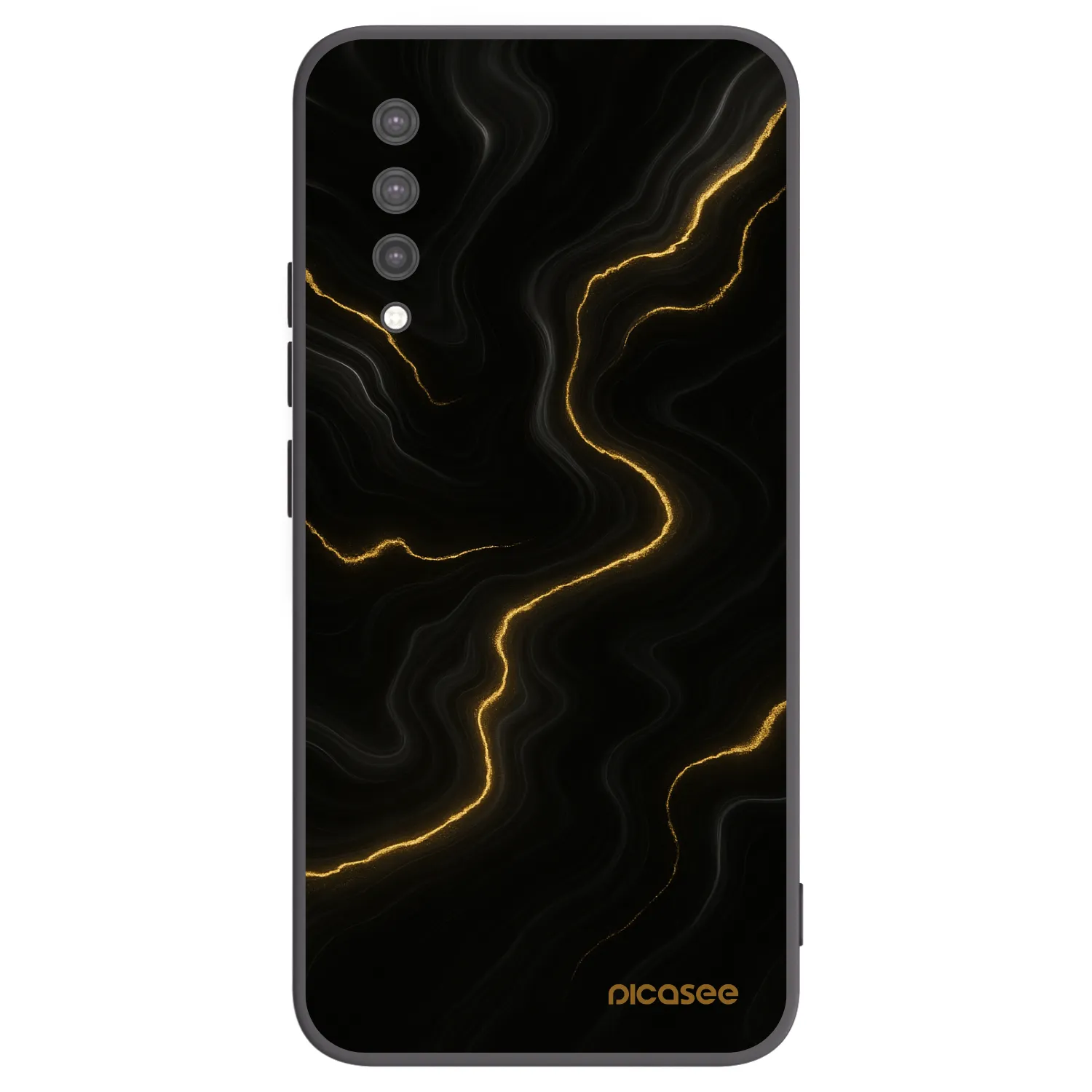 Picasee Μαύρη θήκη σιλικόνης για Xiaomi Mi 9 Lite - Thunder