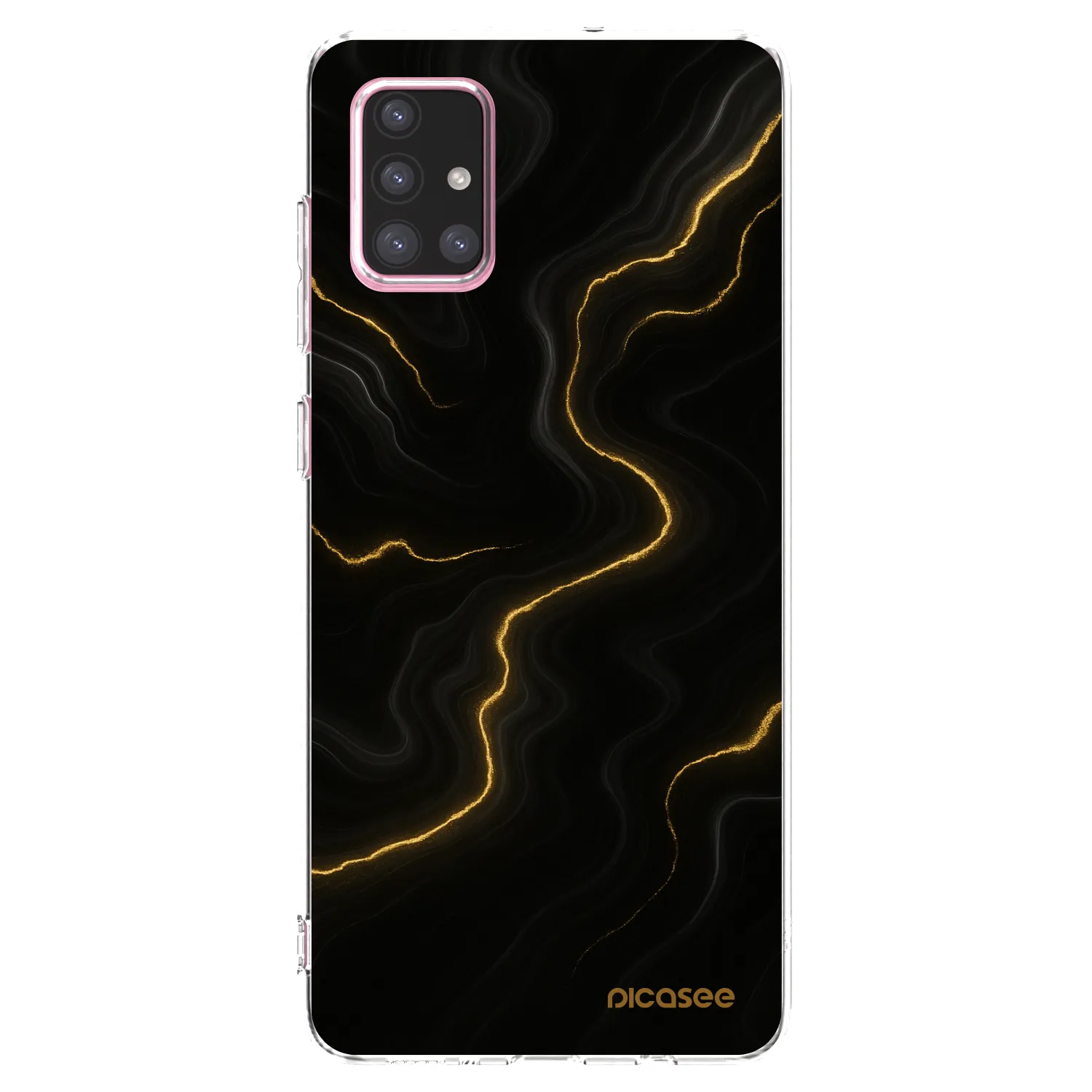 Picasee διαφανής θήκη σιλικόνης Samsung Galaxy A71 A715F - Thunder
