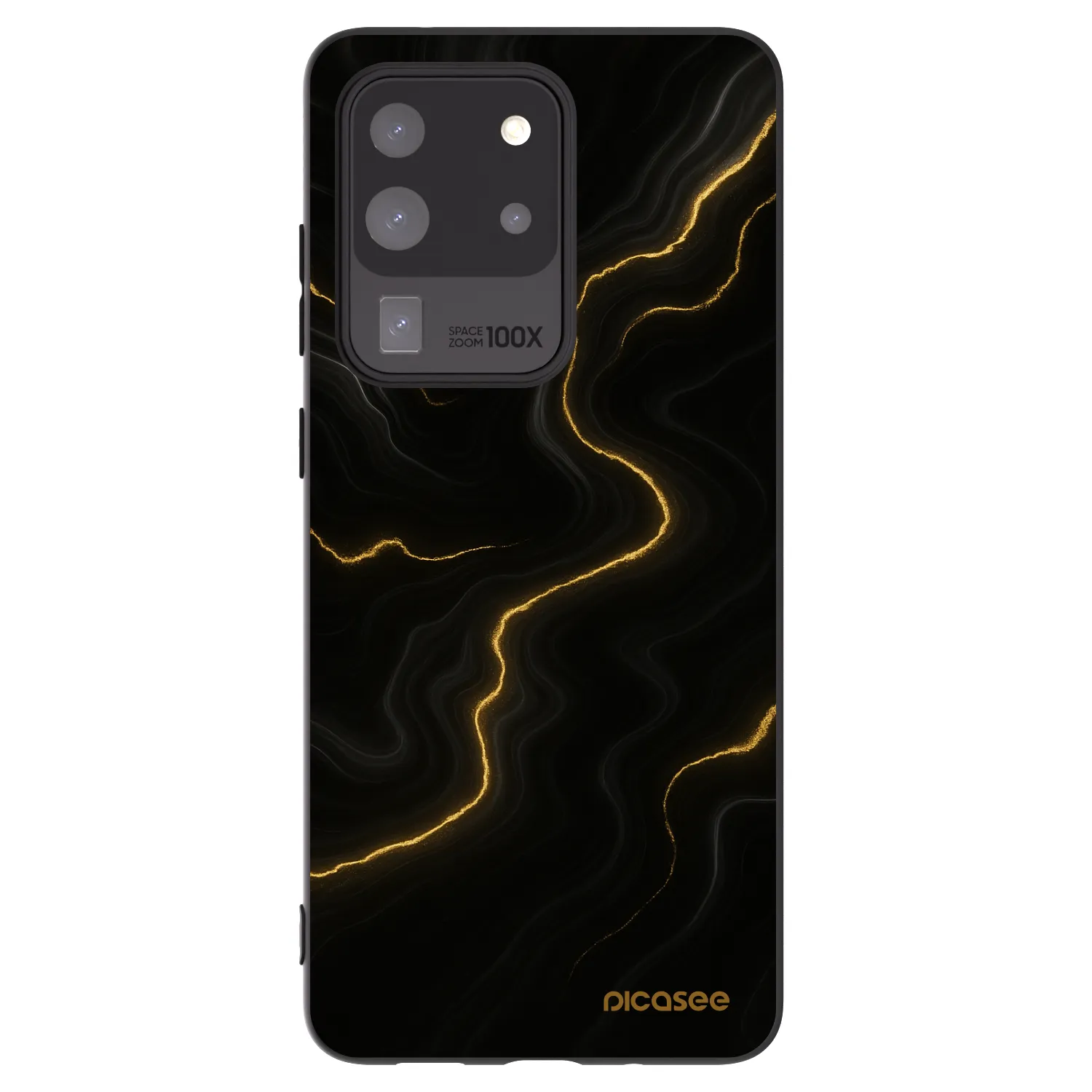 Picasee Μαύρη θήκη σιλικόνης για Samsung Galaxy S20 Ultra 5G G988F - Thunder