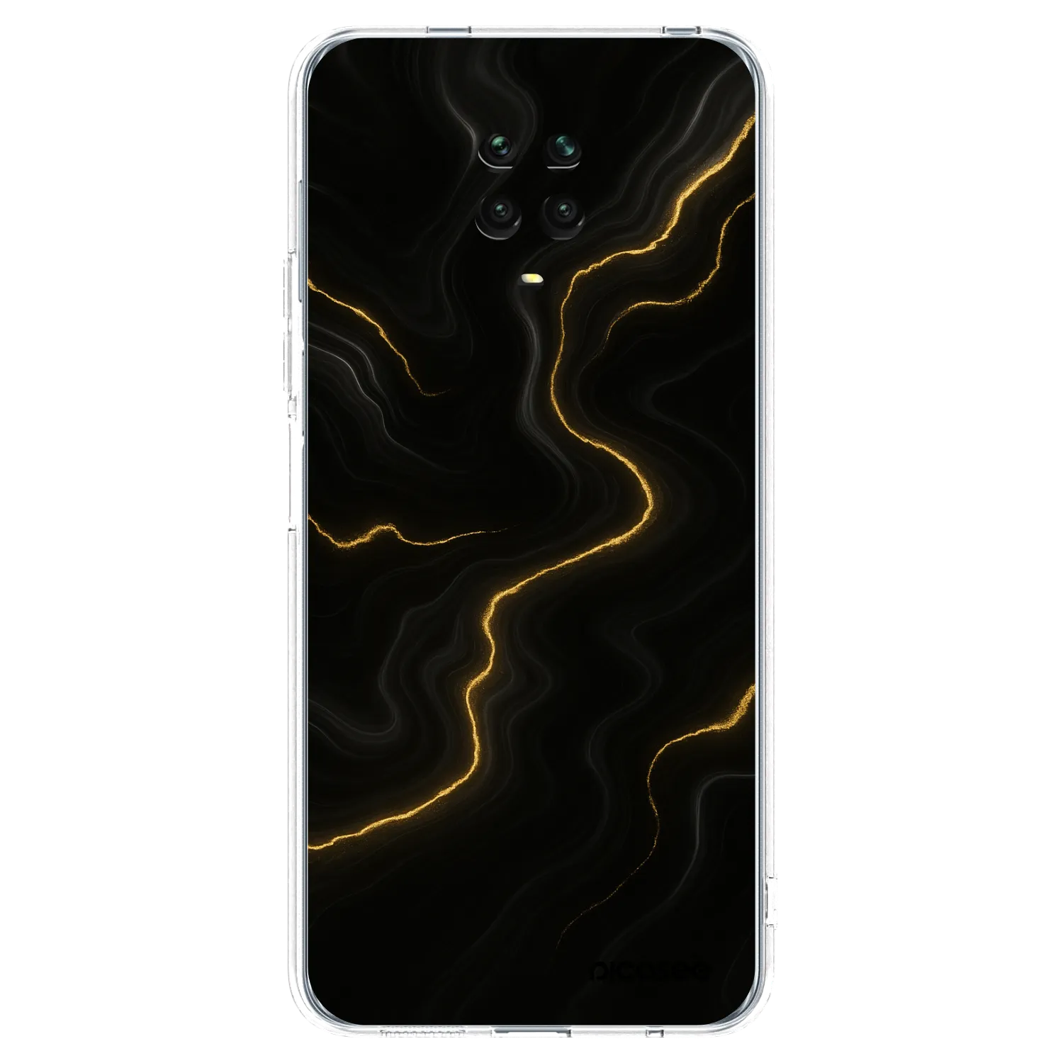 Picasee διαφανής θήκη σιλικόνης Xiaomi Redmi Note 9S - Thunder