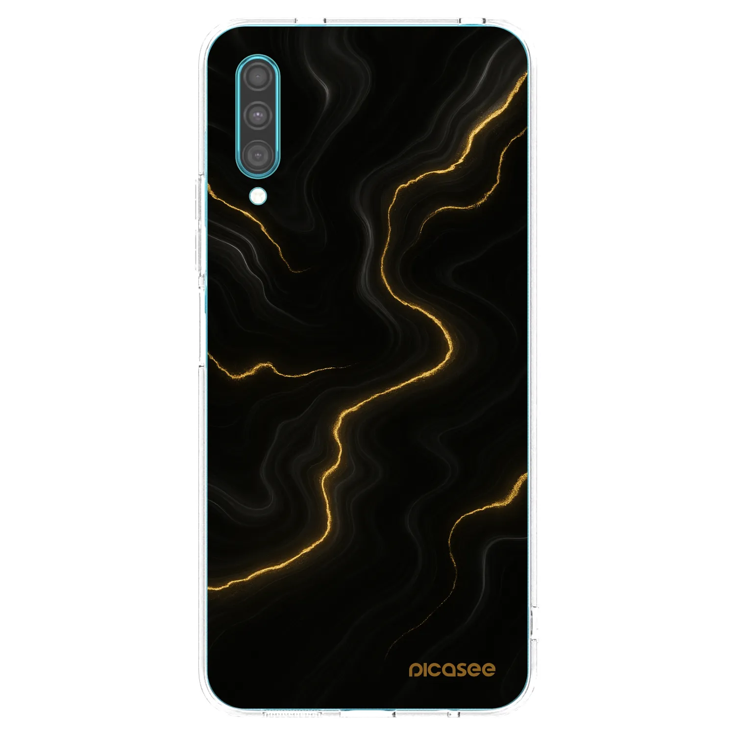 Picasee διαφανής θήκη σιλικόνης Samsung Galaxy A30s A307F - Thunder