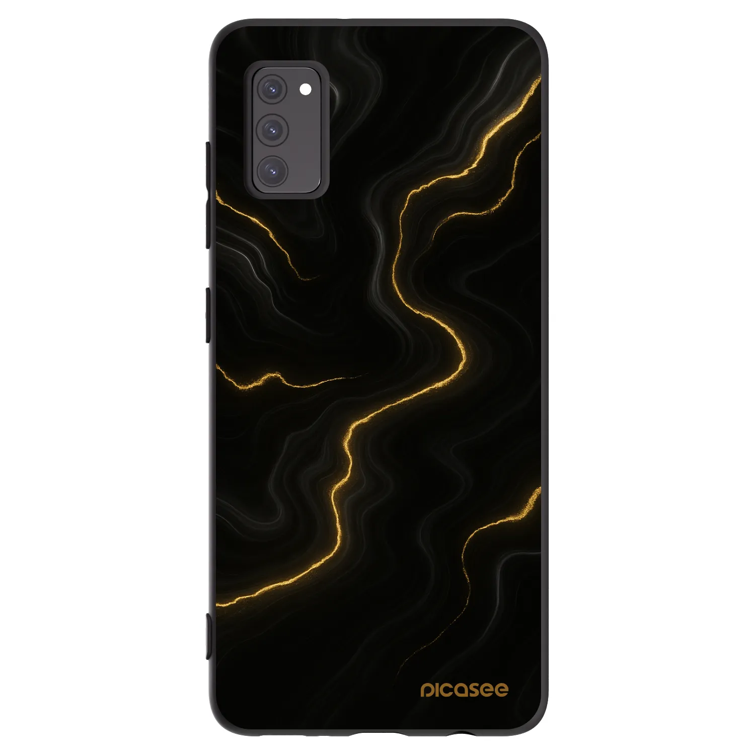 Picasee Μαύρη θήκη σιλικόνης για Samsung Galaxy A41 A415F - Thunder