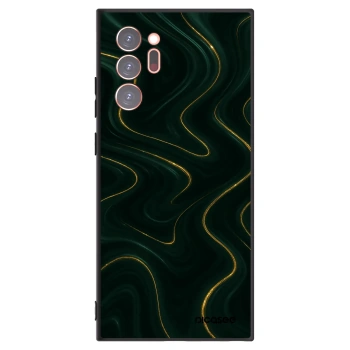 Picasee Μαύρη θήκη σιλικόνης για Samsung Galaxy Note 20 Ultra - Vawes