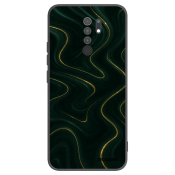 Picasee Μαύρη θήκη σιλικόνης για Xiaomi Redmi 9 - Vawes