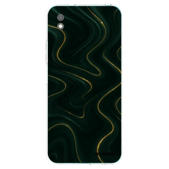 Picasee Μαύρη θήκη σιλικόνης για Xiaomi Redmi 9A - Vawes