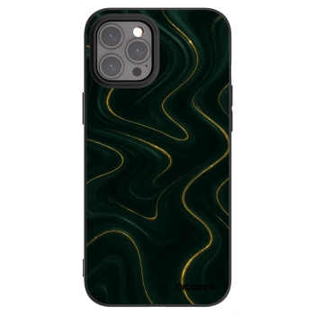 Picasee Μαύρη θήκη σιλικόνης για Apple iPhone 12 Pro Max - Vawes