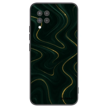 Picasee Μαύρη θήκη σιλικόνης για Samsung Galaxy A42 A426B - Vawes