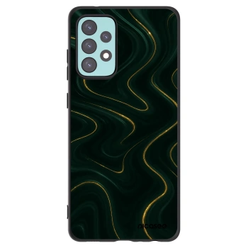Picasee Μαύρη θήκη σιλικόνης για Samsung Galaxy A72 A725F - Vawes