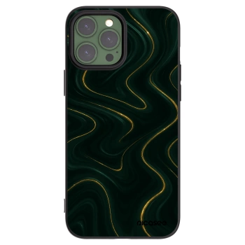 Picasee Μαύρη θήκη σιλικόνης για Apple iPhone 13 Pro Max - Vawes