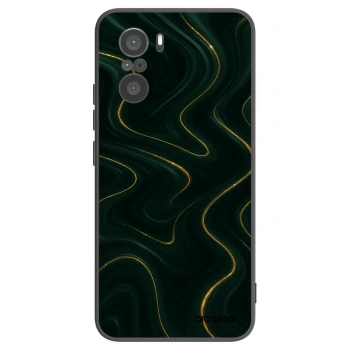 Picasee Μαύρη θήκη σιλικόνης για Xiaomi Poco F3 - Vawes