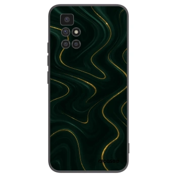 Picasee Μαύρη θήκη σιλικόνης για Xiaomi Redmi 10 - Vawes