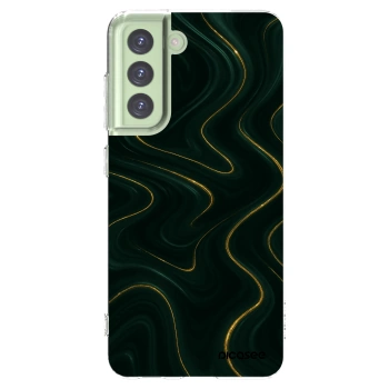 Picasee διαφανής θήκη σιλικόνης Samsung Galaxy S21 FE 5G - Vawes