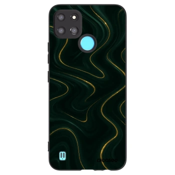 Picasee Μαύρη θήκη σιλικόνης για Realme C21Y - Vawes