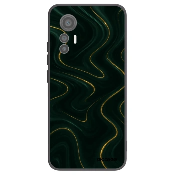 Picasee Μαύρη θήκη σιλικόνης για Xiaomi 12 Lite - Vawes