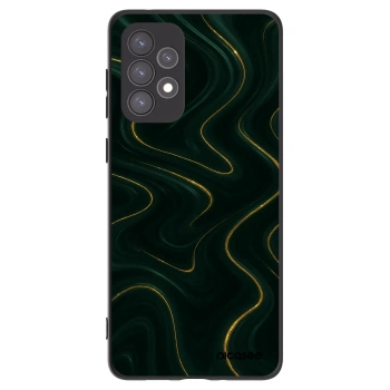 Picasee Μαύρη θήκη σιλικόνης για Samsung Galaxy A73 5G - Vawes