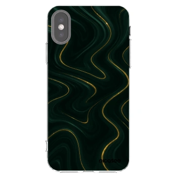 Picasee διαφανής θήκη σιλικόνης Apple iPhone X/XS - Vawes