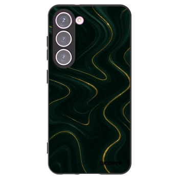 Picasee Μαύρη θήκη σιλικόνης για Samsung Galaxy S23 5G - Vawes