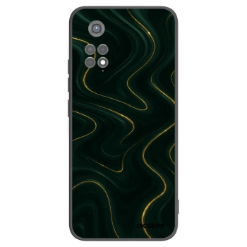 Picasee Μαύρη θήκη σιλικόνης για Xiaomi Redmi Note 11S 5G - Vawes