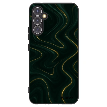 Picasee Μαύρη θήκη σιλικόνης για Samsung Galaxy A34 5G A346B - Vawes