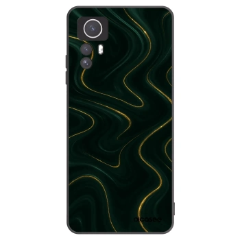 Picasee Μαύρη θήκη σιλικόνης για Xiaomi Redmi Note 12S - Vawes