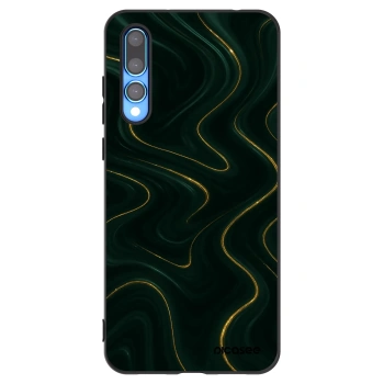 Picasee Μαύρη θήκη σιλικόνης για Huawei P20 Pro - Vawes