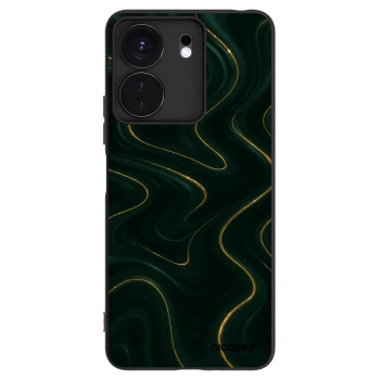 Picasee Μαύρη θήκη σιλικόνης για Xiaomi Redmi 13C 4G - Vawes