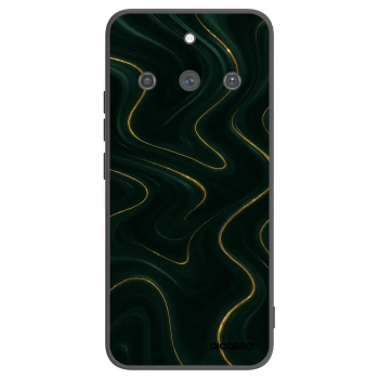 Picasee Μαύρη θήκη σιλικόνης για Realme 11 Pro+ - Vawes