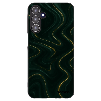 Picasee Μαύρη θήκη σιλικόνης για Samsung Galaxy A15 A155F 4G - Vawes