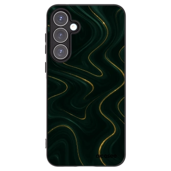 Picasee Μαύρη θήκη σιλικόνης για Samsung Galaxy A55 5G A556B - Vawes
