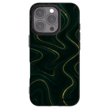 Picasee Μαύρη θήκη σιλικόνης για Apple iPhone 16 Pro - Vawes