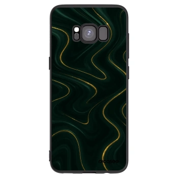 Picasee Μαύρη θήκη σιλικόνης για Samsung Galaxy S8 G950F - Vawes